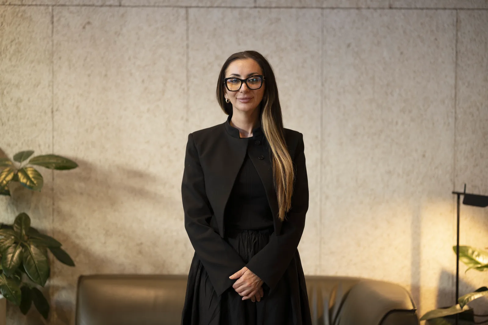 Cassandra Kalpaxis in the Kalpaxis Legal offices